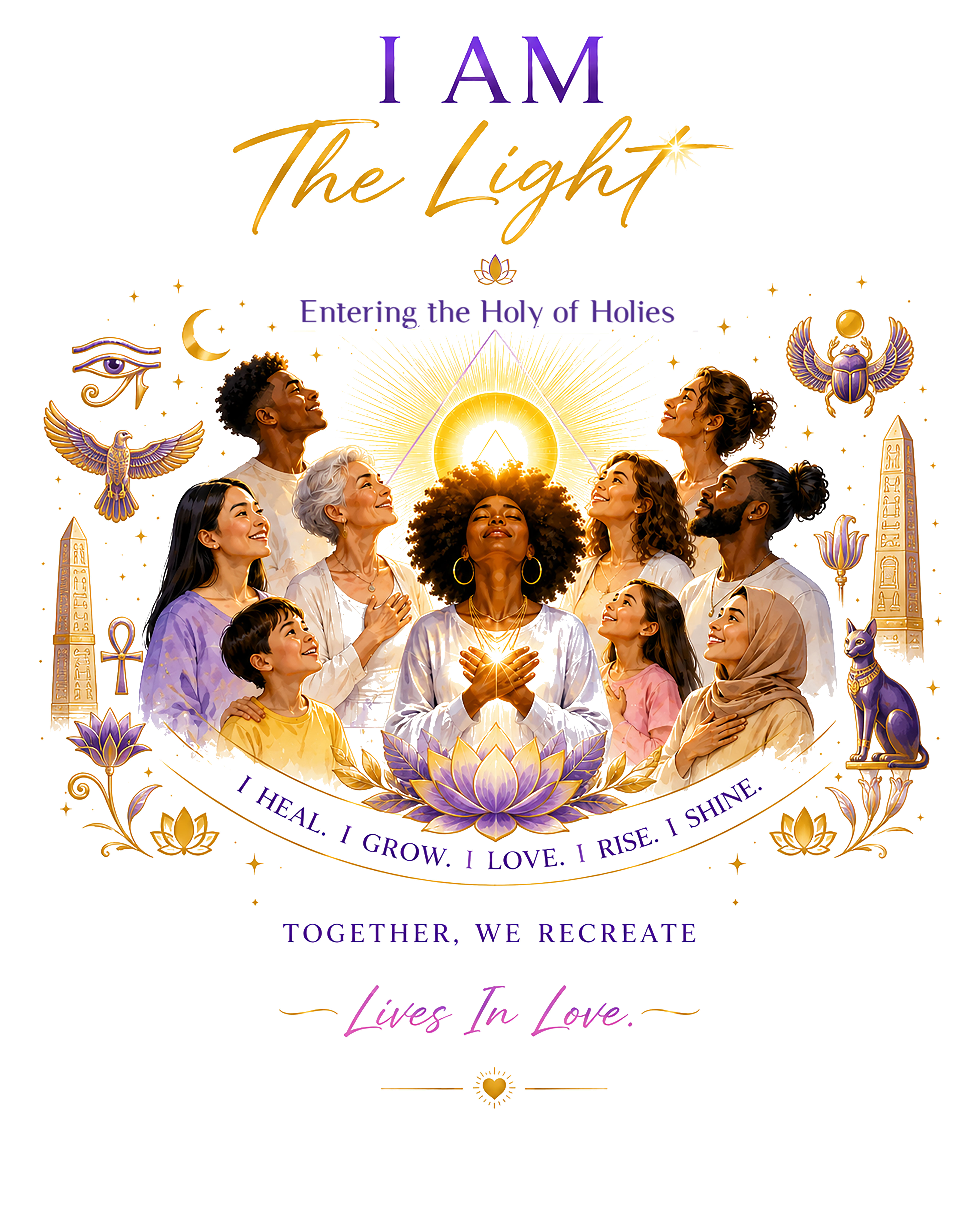 ETHOH I AM The Light T-Shirt Design