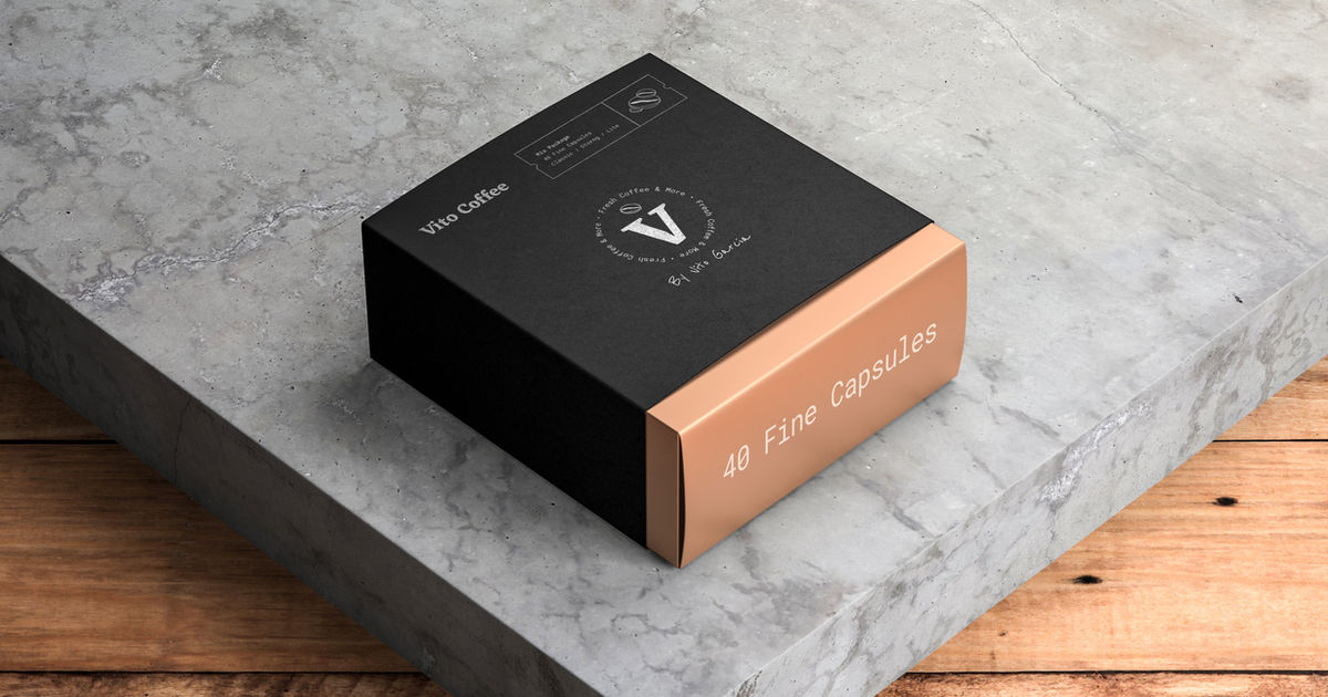 Premium branded product packaging for Vito Coffee