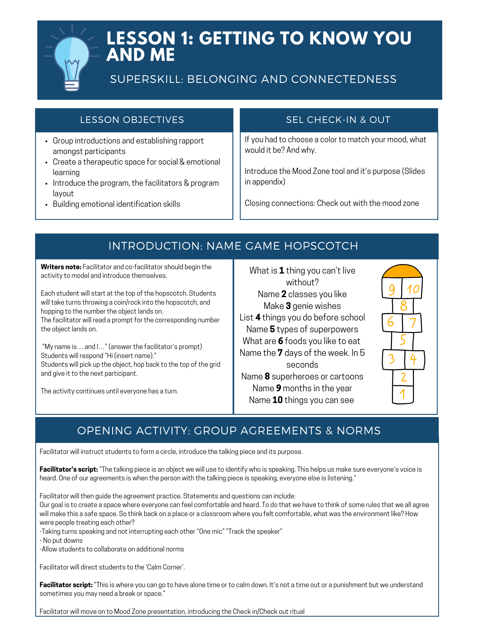 Empower Lesson Plan Activity Sheet 1.1