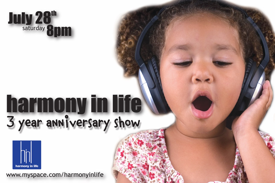 Harmony N Life — July 2007 Event Flyer