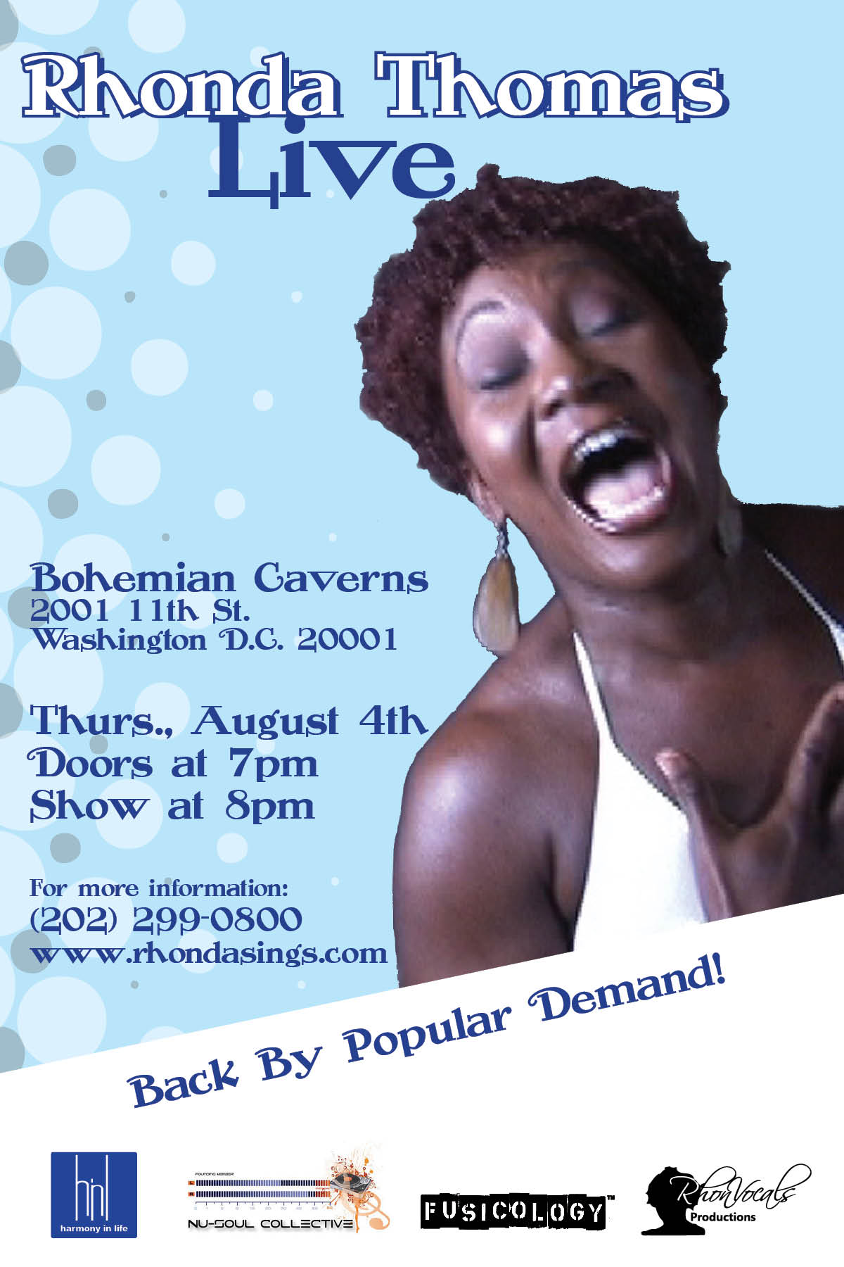 Rhonda Thomas DC 2011 — Alternate Flyer