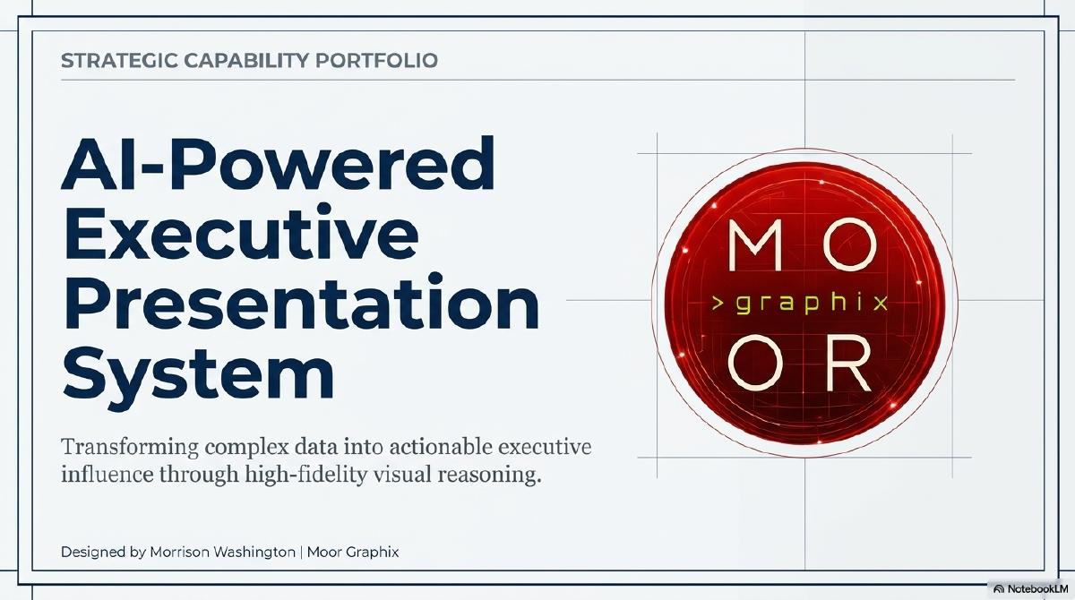 The Executive Blueprint — AI-Powered Executive Presentation System deck cover